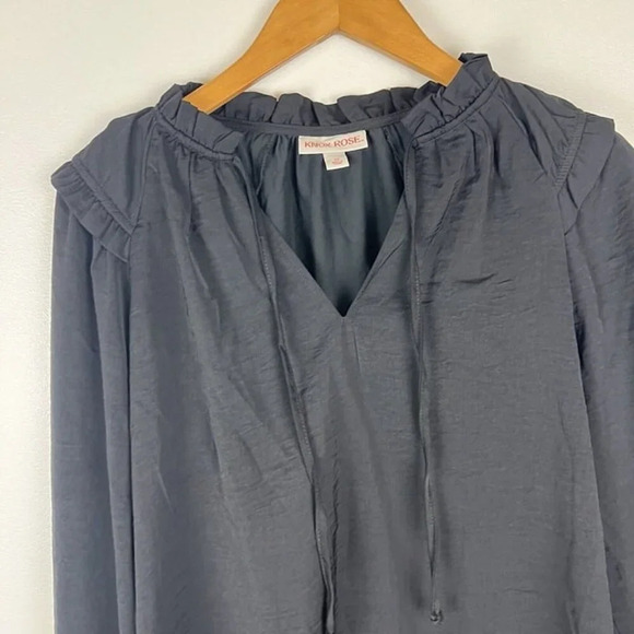 Women’s Knox Rose Loose Fit Black Blouse Sz XS Witchy, Fairy, Whimsygoth, Boho - Picture 2 of 9